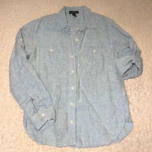 Ralph Lauren Denim-Like Button Up Top